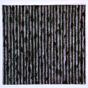zonder titel, 2014, houtskool, conté, pastel en bijenwas op papier, 29,5 x 29,5 cm.